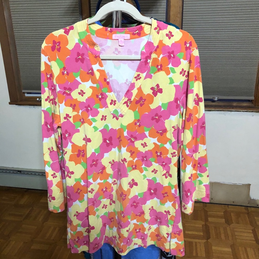 Lilly Pulitzer long sleeve tunic EUC